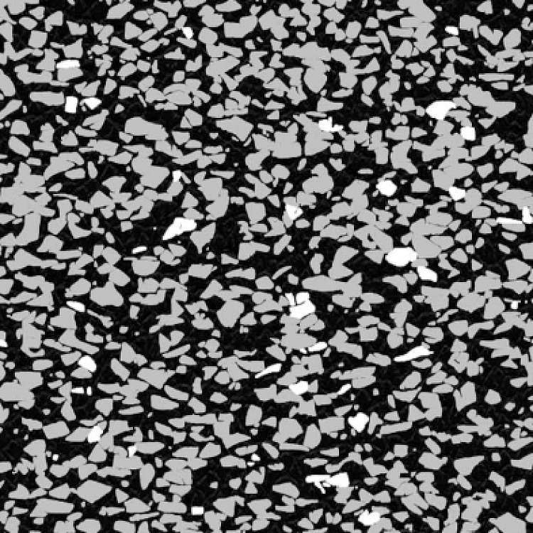 Δάπεδο Γυμναστηρίου Double Layer (Black+Light Grey+White 70%) 100x100x2cm με connectors