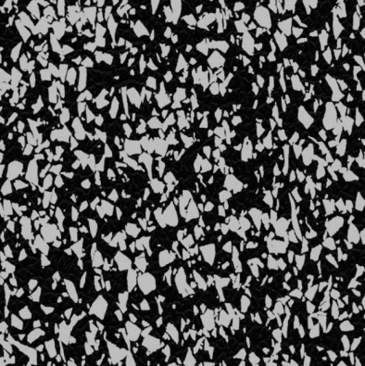 Δάπεδο Γυμναστηρίου Double Layer (Black+Grey 70%) 100x100x2cm με connectors ALPINE