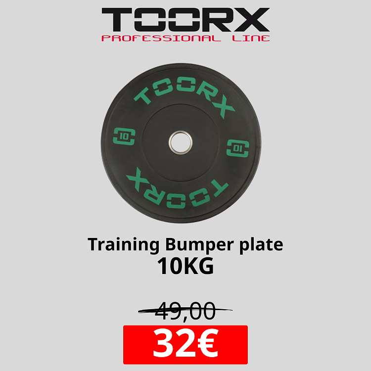TOORX Training Bumper Plate offer 10kg