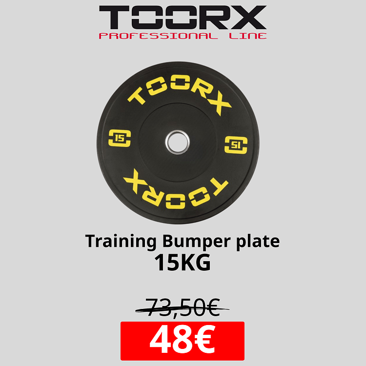 TOORX Training Bumper Plate offer 15kg