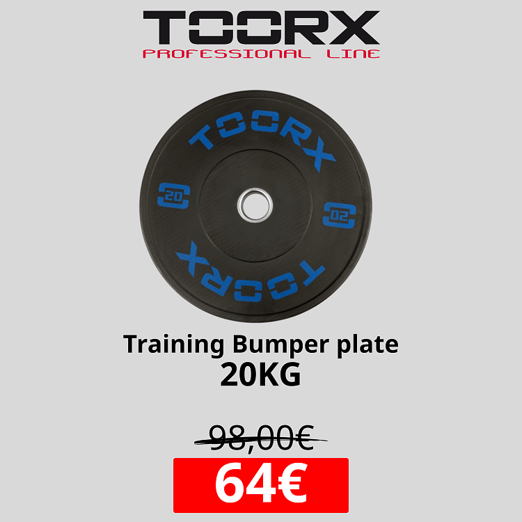 TOORX Training Bumper Plate offer 20kg