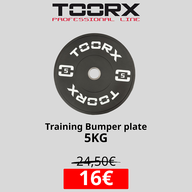 TOORX Training Bumper Plate offer 5kg