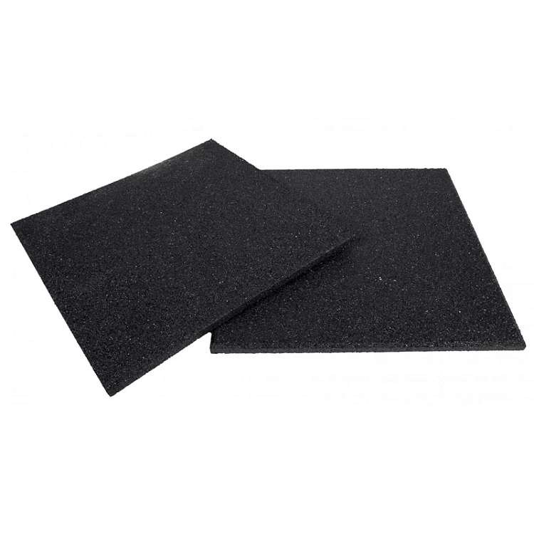 Δάπεδο Γυμναστηρίου 100x100x1,5 cm Μαύρο ALPINE