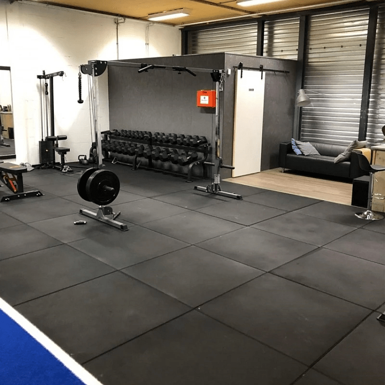 Δάπεδο Γυμναστηρίου 100x100x1,5 cm Μαύρο ALPINE