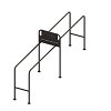 Outdoor Functional Training Station DOUBLE DIP BARS 20-10950 ELEMENT FITNESS