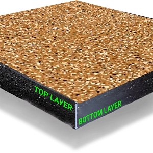 ΔΑΠΕΔΟ (CY-5001) Woodstone+Powder granules 100x100x2cm ΓΥΜΝΑΣΤΗΡΙΟΥ