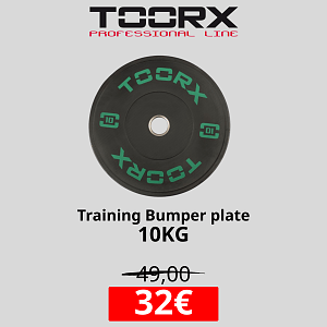 TOORX Training Bumper Plate offer 10kg